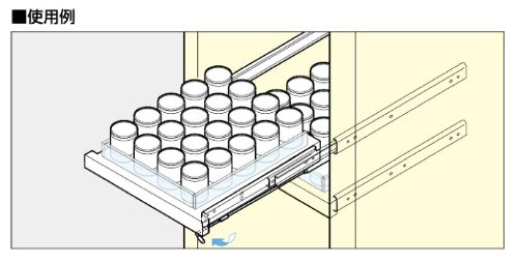 Sugatsune Kogyo Slide Rail C2731FL Dual Flip Lock Type 1 Piece (One Side) C2731-25 FL(L)