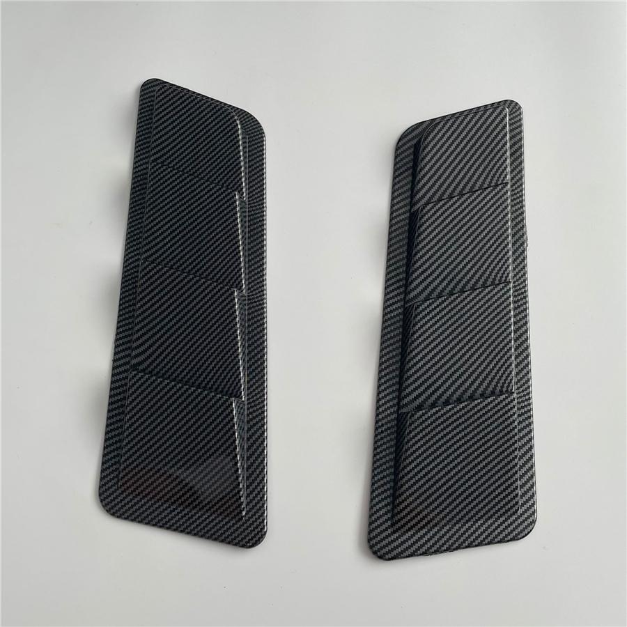 Glossy Carbon Fiber Look Car Air Flow Vent Cover Universal Decorative Styling