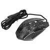 Mouse Wired Colorful Glowing Gaming USB Ultra Accuracy Internet Computer Accessories(Black )