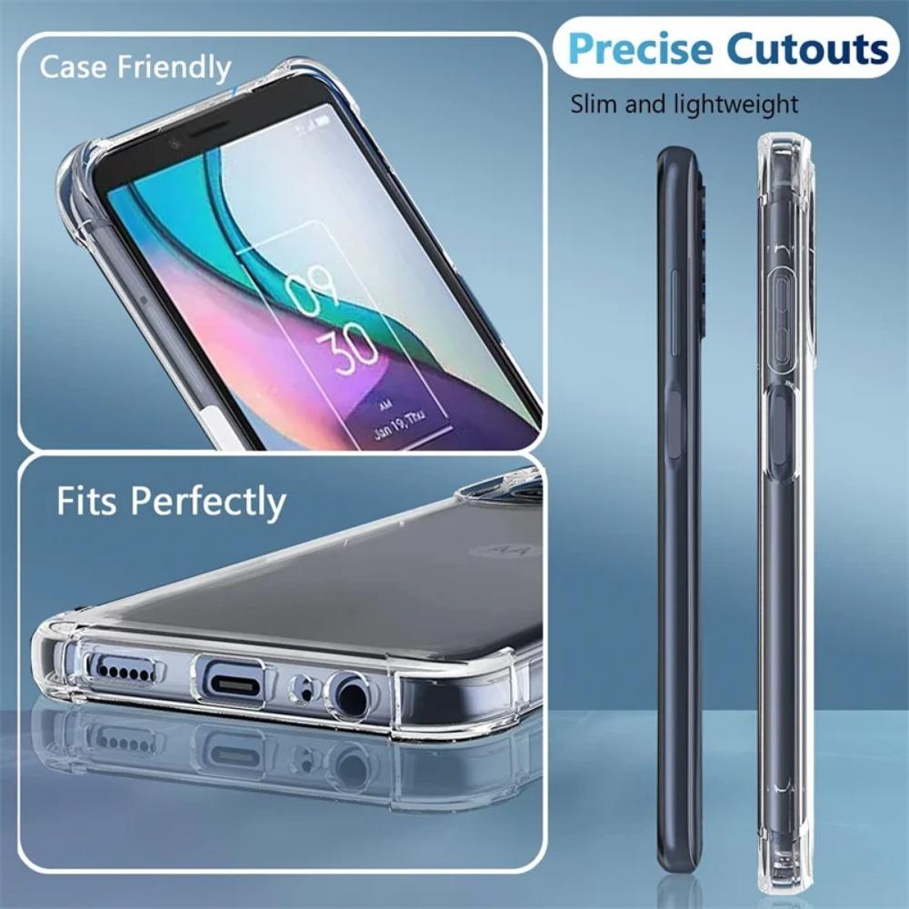 TPU Transparent Phone Case for TCL Ion X / V Ion Z Shockproof Four Corners Transparent Protective Ultra Thin Clear Full Protection Cover