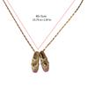 Dainty Ballet Shoe Pendant Necklace With Elegant Crystals Accent Elegant Jewelry Decoration for Trendy Women Girls