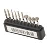 10pcs Dental Polisher Teeth Repair Stainless Steel Black Dental Polishing Bur Drills for Professional Use