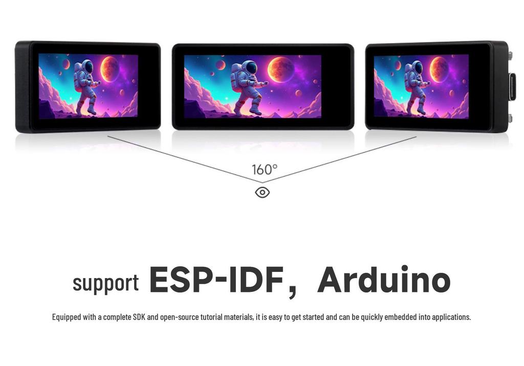 ESP32-S3 Entwicklungsboard mit 1,91" AMOLED-Display & Sensoren, Arduino-kompatibel