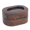 Trälåda för ringar Retrostil Kompakt Bärbar Magnetisk Stängning Ringhållarlåda för Daglig Användning Bröllop