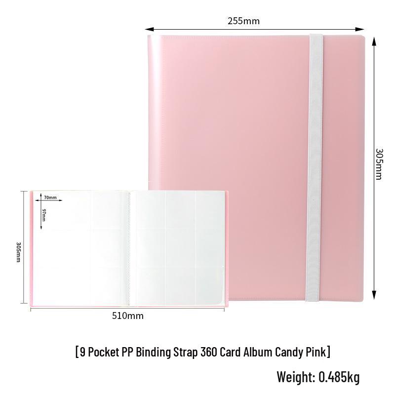 9-Grid Large Capacity 360 Card Slots Album for Game and Ultraman Cards
