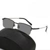Memory Titanium Alloy Sun Transition Photochromic Progressive Reading Glasses Men Anti-blue Light Multifocal Presbyopia Glasses