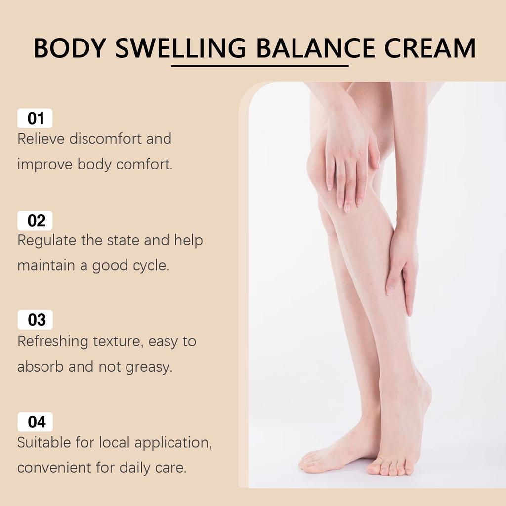 Körperpflege Balance Creme Reduziert Beschwerden, Erfrischende Massagecreme, Kreislaufanregende Pflegecreme, Lokale Beruhigungscreme.