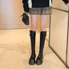 Long boots women's British style thick-legged knight boots fat mm big tube circumference high boots slim fashion ins trendy women's boots