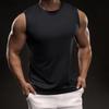 Simple Casual Short-sleeved T-shirt Fashionable Sporty Slim Elastic Fitness Outdoor Fitness Round Neck T-shirt