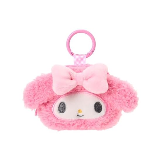 Sanrio Face-Shaped Mini Pouch with Carabiner My Melody Ages 3 and Up 015687