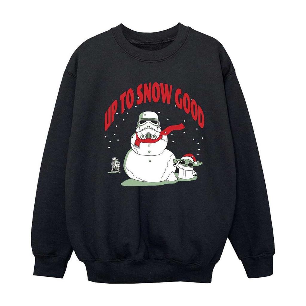 Star Wars The Mandalorian Girls Up To Snow Good Sweatshirt