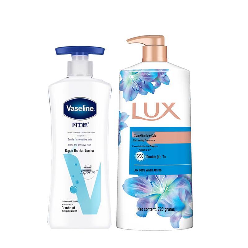 Vaseline Gentle Body Lotion & Refreshing Shower Gel Set