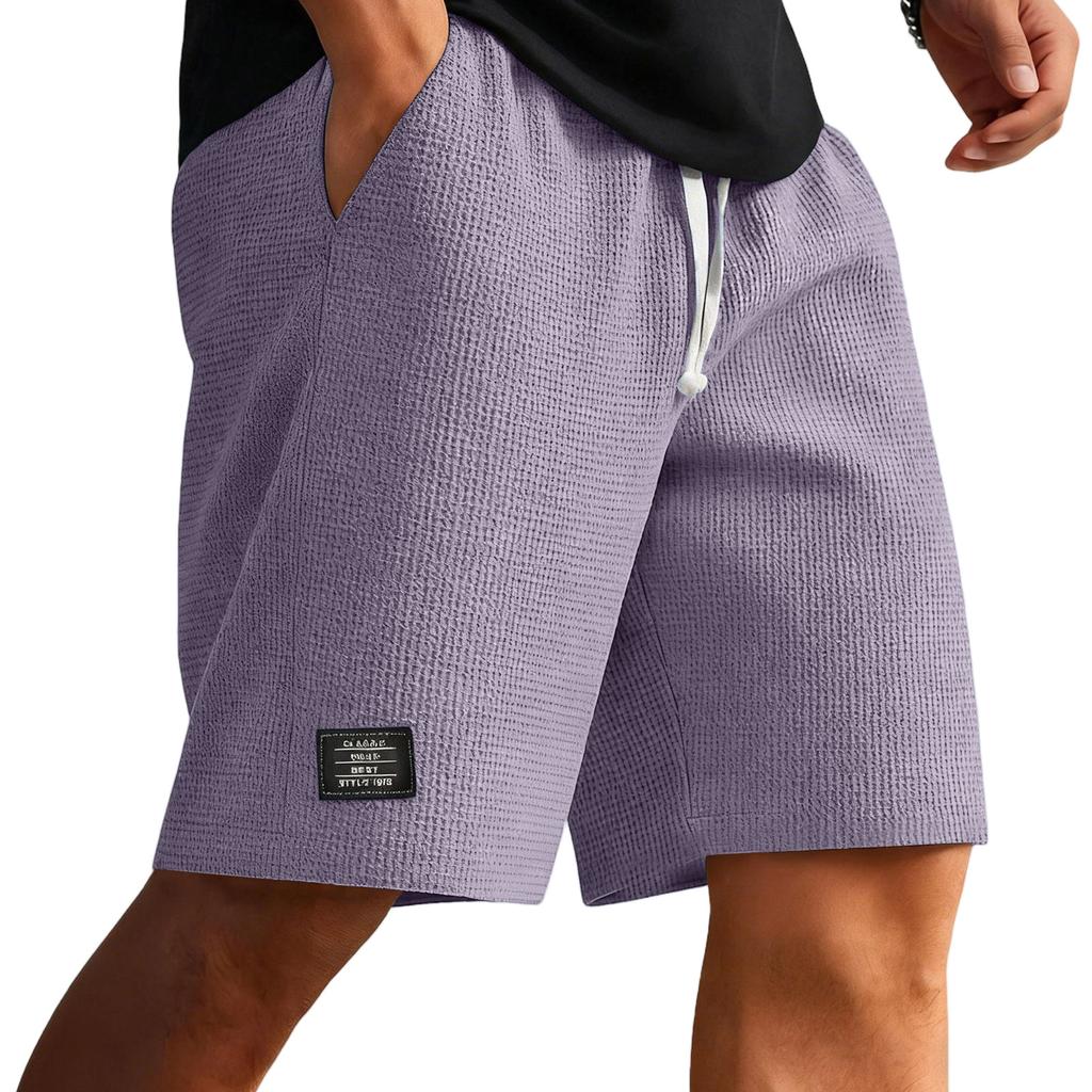 Pantaloncini Casual da Uomo Vita Elastica Coulisse Spiaggia Corsa Allenamento Corti Leggeri Larghi Pantaloncini Estivi
