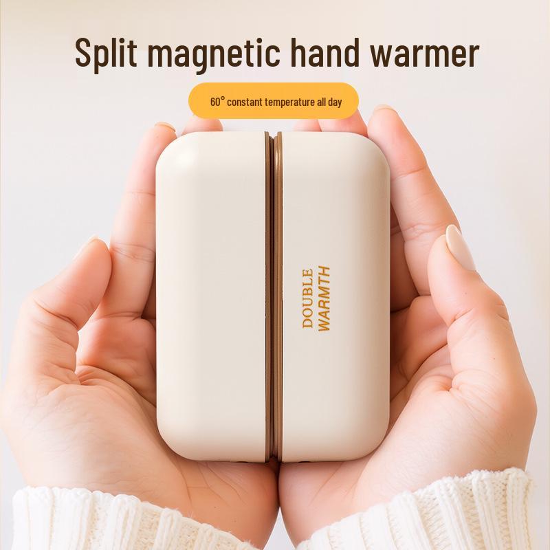 Rechargeable Cat Paw Magnetic Hand Warmer - Portable Electric Heater, Ideal for On-the-Go, Gift Boxed.