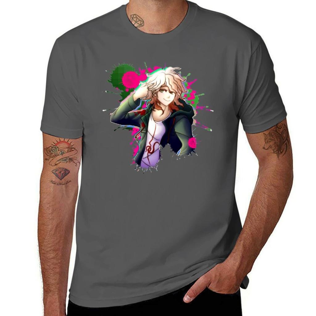 Nagito Komaeda Tshirt Big Size Crew Neck Tshirt
