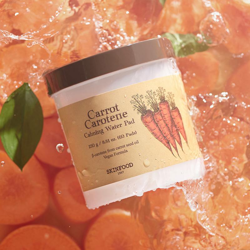 Skinfood Karotten-Karotin Beruhigendes Wasser-Pad Doppelpack 60 Stück + 60 Stück