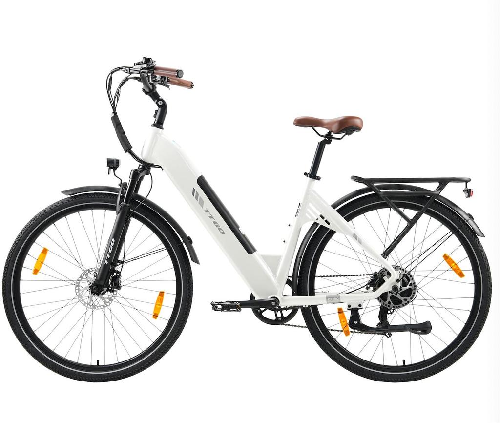 TTGO C3 PRO Multi-Terrain Electric Bicycle 28 Inch Tires 36V20Ah 250W 120KM Range 125KG Road 25KM/H Top Speed City Commuting Electric Bike