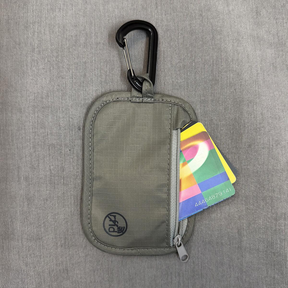 

RFID Blocking Casual Subway Bus ID Cards Holder Outdoor Sports Keys Pocket Money Zipper Wallet Portable Waistband Travel Pouch серый