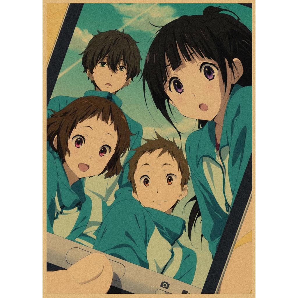 Hyouka Retro Anime Poster - Japanese Kraft Paper Wall Art