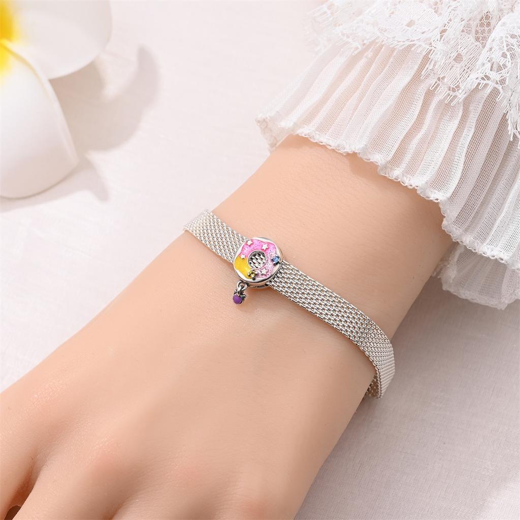 Flat Bead Fatima Lucky Clover Life Tree 925 Silver DIY Style Jewelry Accessories Bracelet Beaded Bracelet