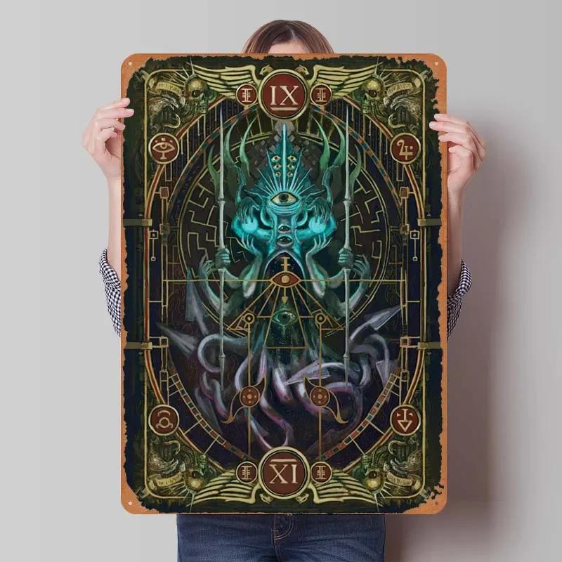 W-Warhammers Metallschild Anpassbare Spieleposter Vintage Heimdekoartikel Retro Blechschild für Gamerzimmer-Dekoration Wand