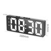 Elektronischer LED-Wecker, digital, einfache Uhr, Klangsteuerung, LED-Spiegeluhr, Innenthermometer