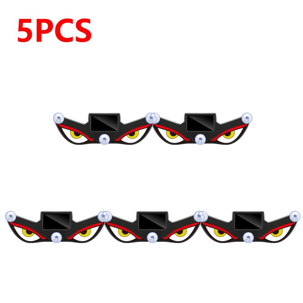 1-5pcs Car LED Devil Eyes Light Decorative Lights USB Warning Lights Dynamic Demon Eye Lights Atmosphere Light Auto Accessories