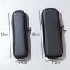 Women Makeup Brush Case Pure Black Small Cosmetic Bag Lipstick Pen Organizer Beauty Tool Storage Box Zipper Long Strip Eva Pouch