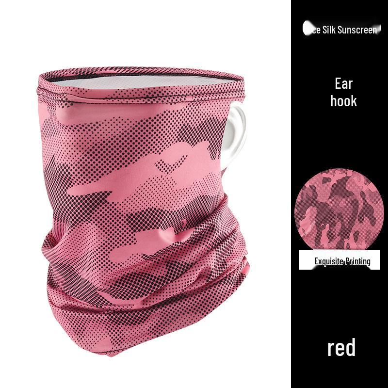 Protection Été Homme Soie Glacée Cagoule Intégrale & Tour de Cou - Masque Solaire d'Extérieur Moto & Cyclisme