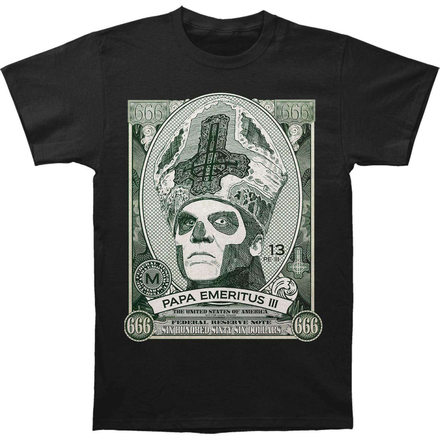 Men s Ghost Papa Cash Slim Fit T-shirt Small Black M