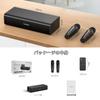 THOMSON Karaoke Set Loudspeaker with 2 Wireless Microphones PA Set Bluetooth Wireless Stereo Compatible Home USB Playback Portable Speaker Outdoor