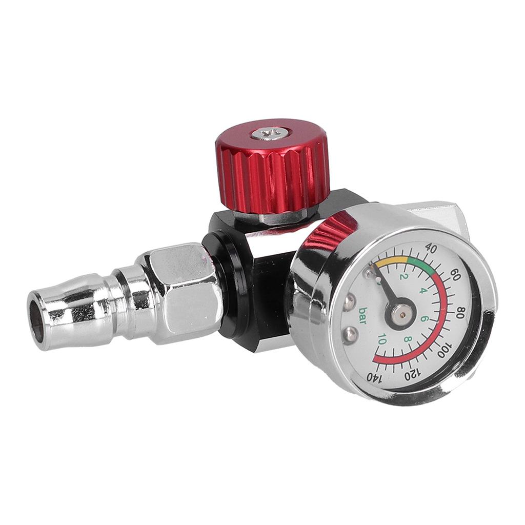 G14in Thread Spray Paint Gun Air Pressure Regulator Pressure Regulating Adjusting Valve Gauge
