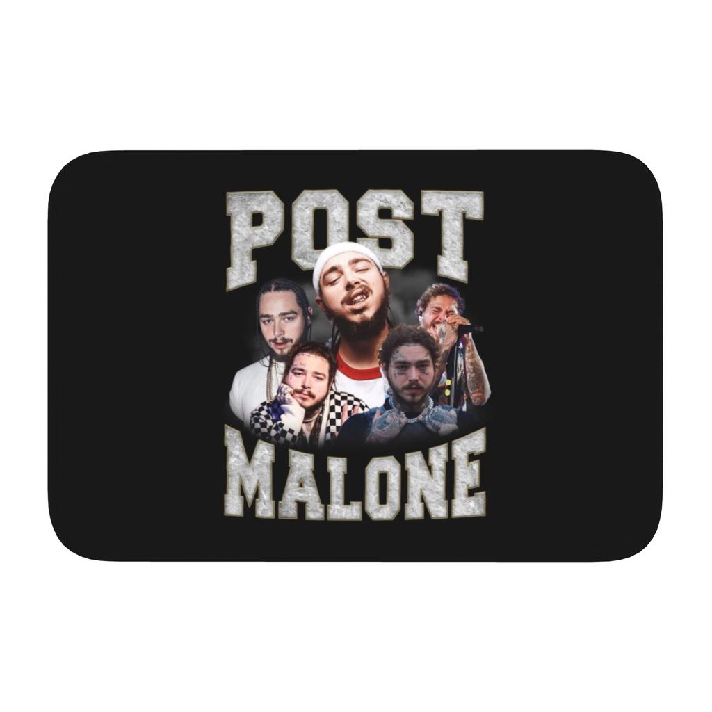Custom Posts Malones American Popular Rapper Front Door Floor Entrance Mat Indoor Bath Kitchen Doormat Garage Carpet Rug