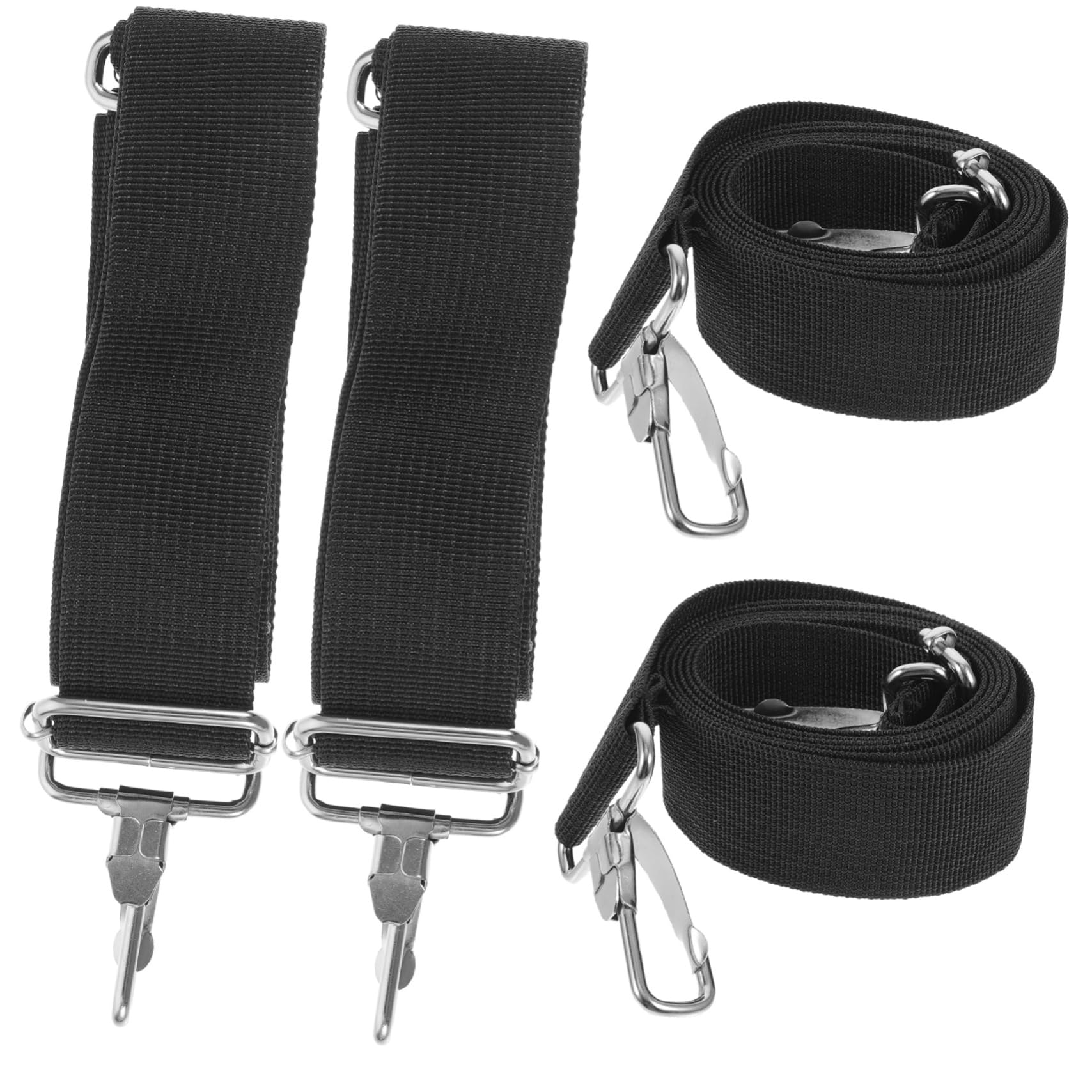 

NUOLUX Плечевой ремень для малого барабана для концертов и набор запасных майларовых маршевых аксессуаров для малого барабана, ремень для барабана, двусторонняя игра, 4, чёрный