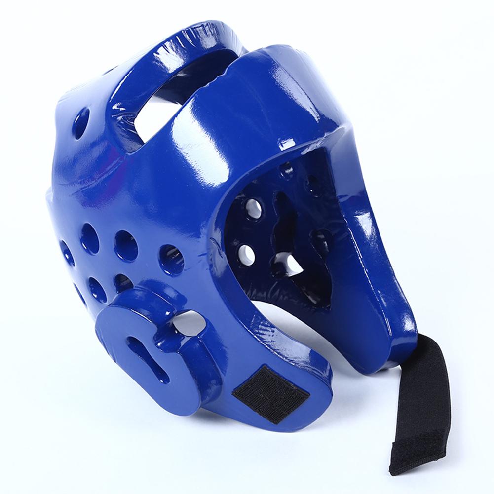 Martial Arts Sparring Helmet Karate Sparring Headgear Full-Face Boxing Protection Gear Blue M #1