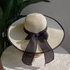 Summer straw hat 2025 large brim outdoor sun protection sun hat travel vacation foldable beach hat  sombrero para sol mujer