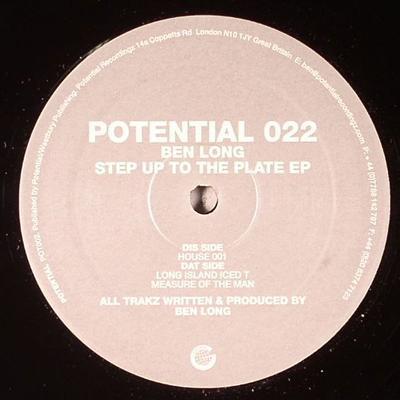 12inch Record BEN LONG  Step Up To The Plate EP POT022 Potential 2006 UK Dance  Electronica Used