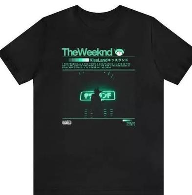 Kissland The Weeknd T-Shirt Tops Tees Herren Damen