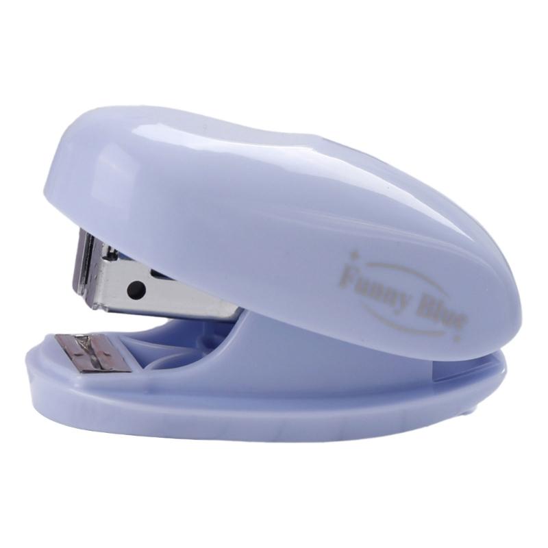 

Small Stapler Colorful Paper Binding Stapler Machine Fashion Stapler Stationery School Office Binding Paper Stapler синій