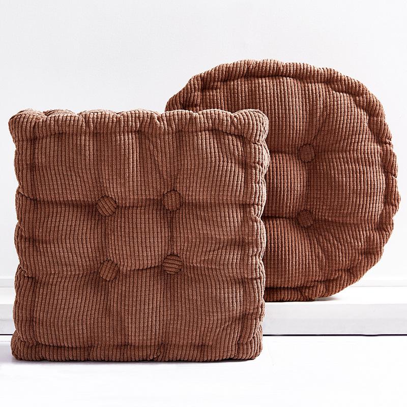 Thickened Seat Cushion Family Office Seat Cushion Bedroom Floor Fart Cushion Chair Cushion Warm and Comfortable Chair Cushion Lazy Cushion