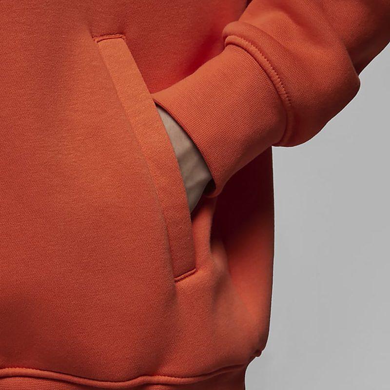 Jordan Flight MVP Letter Print Thickened And Fleece Lined Pullover Sweatshirt Men's Rush Orange DV7577-817