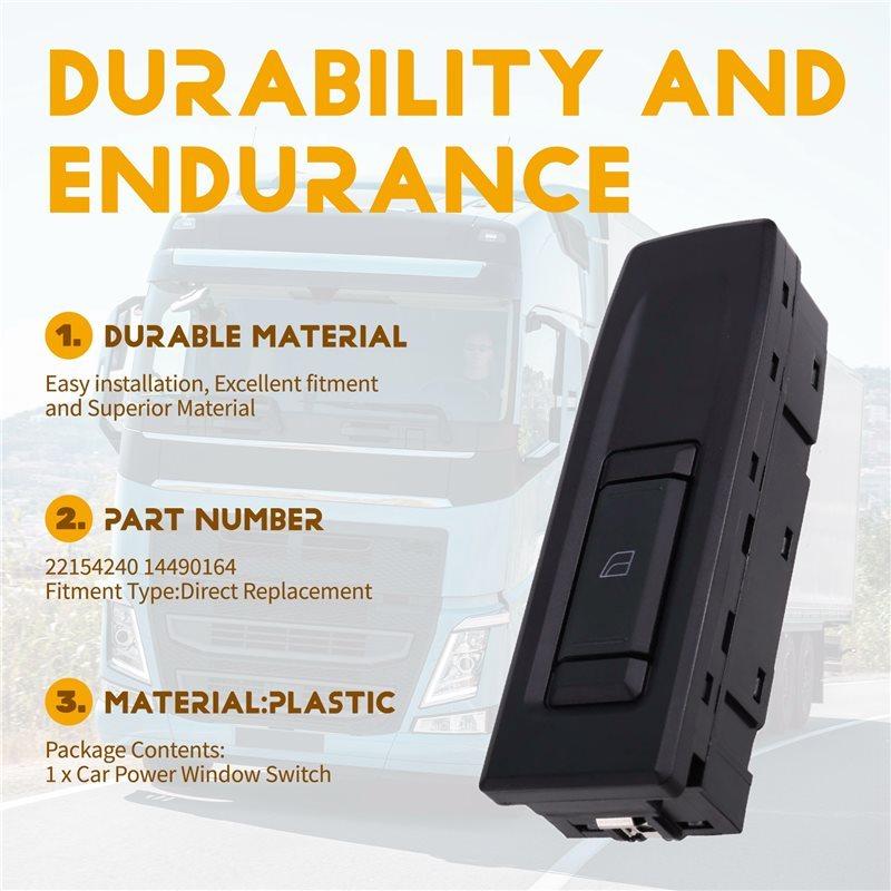 A58X-Car Power Window Control Switch 22154240 Front Left Door Lock Single Button For VOLVO