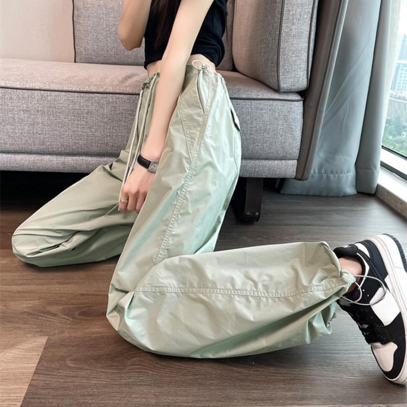 Pantaloni Casual Largi Solizi la Modă Femei Streetwear Subțiri cu Talie Înaltă Pantaloni cu Picior Larg Doamnă de Birou Drepți Harlan Pantaloni Sport Femei 24273