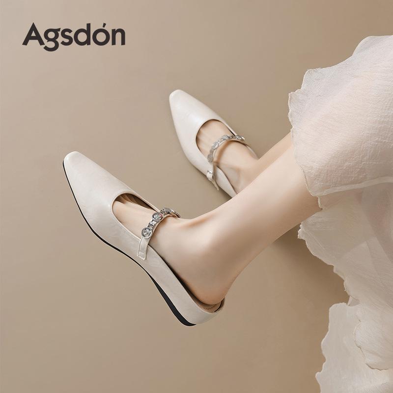 Augustine bag head slippers women's summer 2025 new French fashion outer wear a pedal Mary Jane sandals