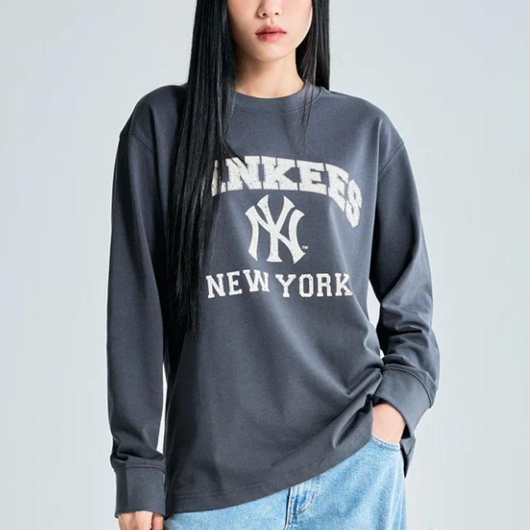 New MLB Set-in Sleeve T-Shirt Unisex Black 3ATSV0134-50CGS