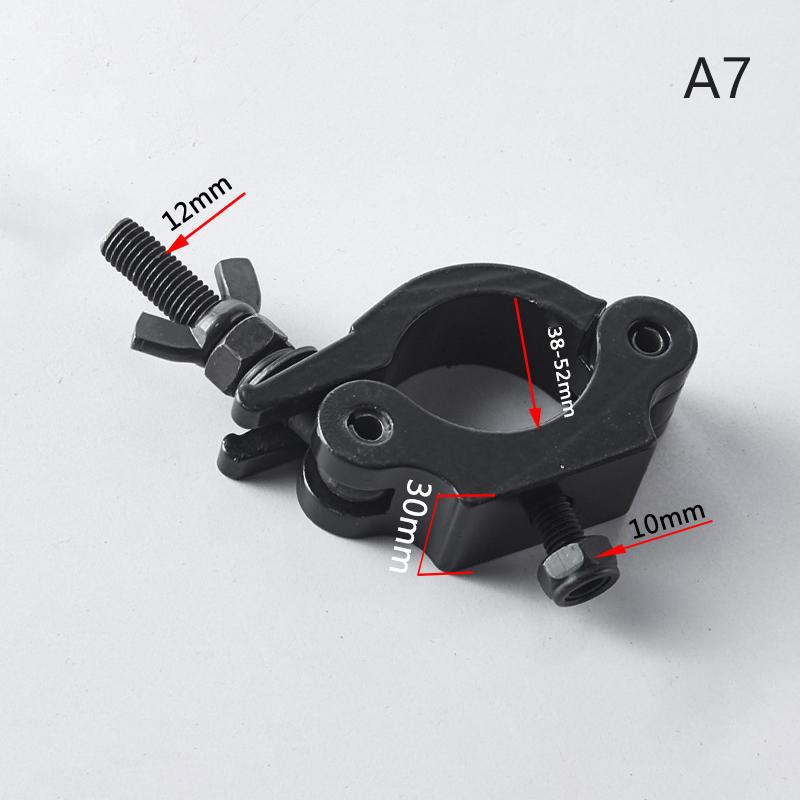 Aluminium Schwenkbare Gerüst Traversen Klemme Bühnenlichthaken Einzel-/Doppelring Schnallenkupplung Rohr 18 - 52MM Für Maximale Belastung 100kg