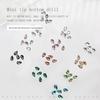 30-Piece Iridescent Waterdrop Rhinestones: Transparent & Pointed for Nail Art Decoration