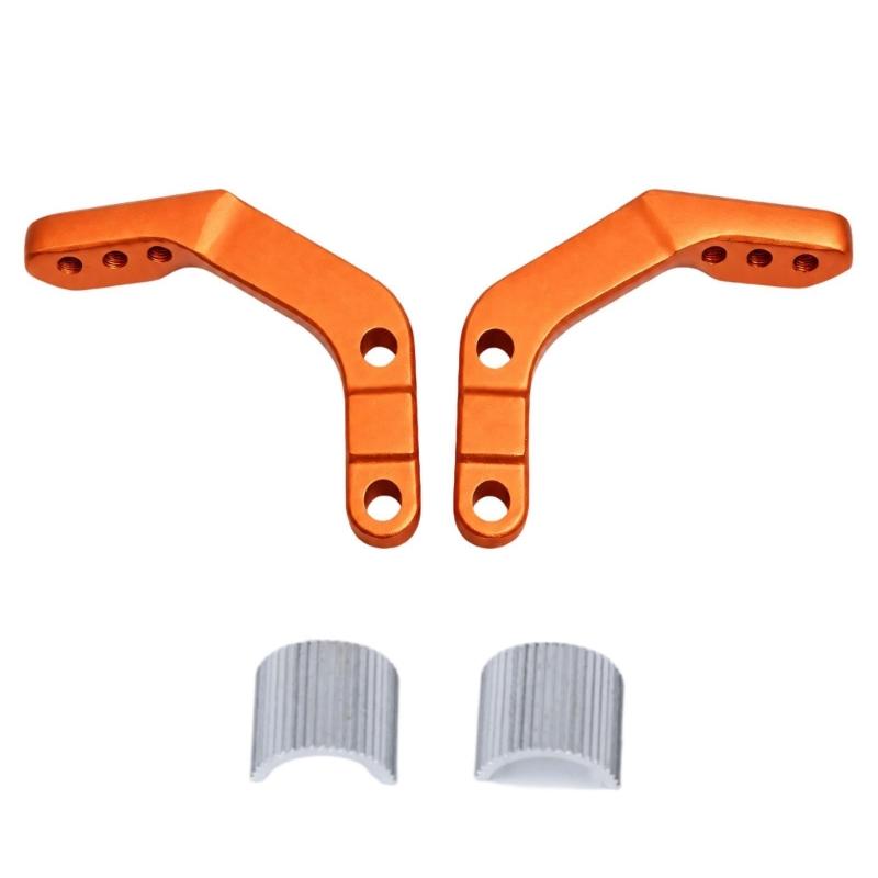 2-Bracket Motorcycle Handguard Mounting Set, Aluminum Construction with Left and Right Connection Points for Installation