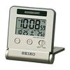 Seiko Uhr Wecker Traveler Radio Digital Automatik Beleuchtung Kalender Temperaturanzeige Licht Gold SQ772G SEIKO
