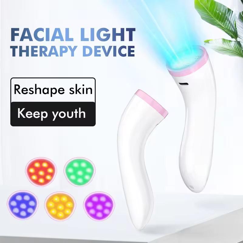 LED Skincare Rejuvenation Device: Red & Blue Light Therapy for Home Use
